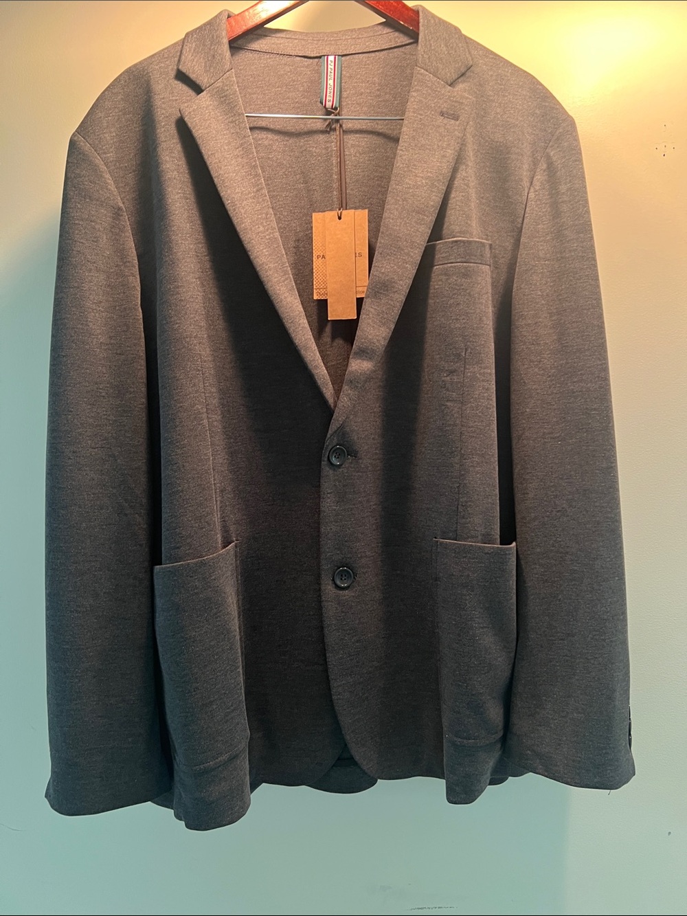 PJ Paul Jones Men's Charcoal Knit Blazer